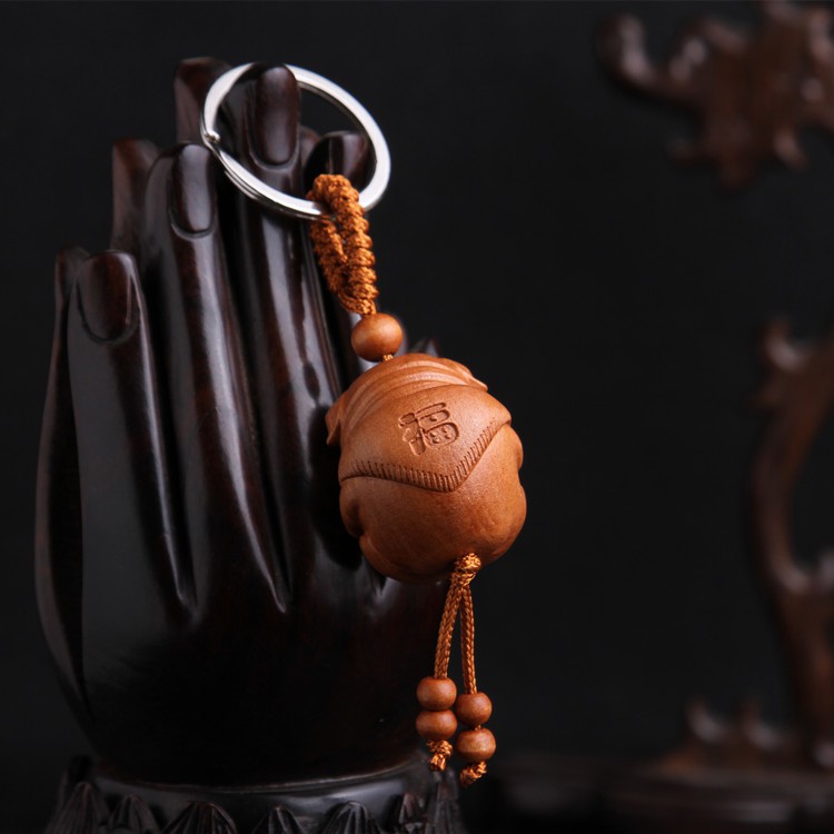 ⚡️Freeship 50k - Toàn quốc⚡️ Móc Khoá Điêu Khắc 3D 2 Mặt Phong Thuỷ Bằng Gỗ Gụ | BigBuy360 - bigbuy360.vn