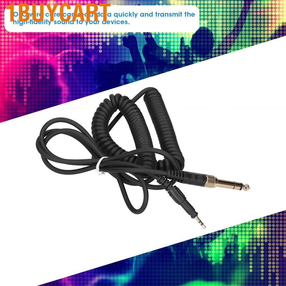 1buycart Stretchable Spring Headphone Audio Cord Replacement for Audio‑Technica ATH‑M50X M40X