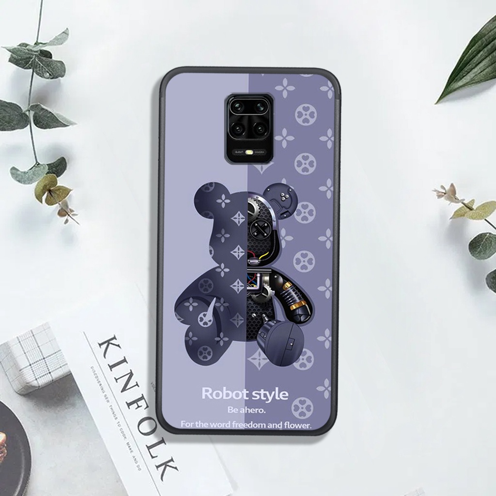 [HOT]ỐP  XIAOMI REDMI NOTE 9 - NOTE 9S - NOTE 9 PRO  , In Hình Gấu Robot họa tiết L-V màu sắc cực đẹp.