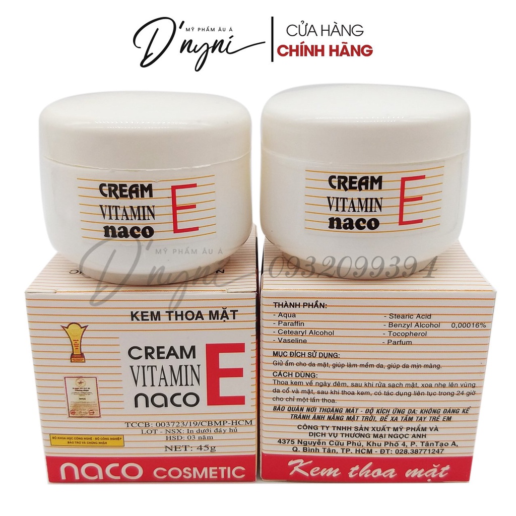 Kem Vitamin E NaCo 45g