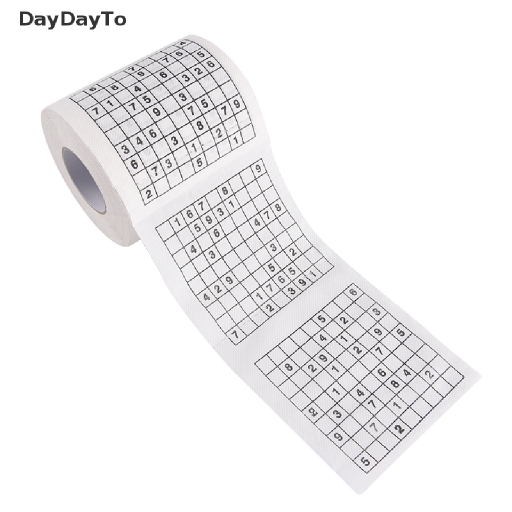 1 Cuộn 2 Giấy Vệ Sinh In Hình Trò Chơi Sudoku Vui Nhộn