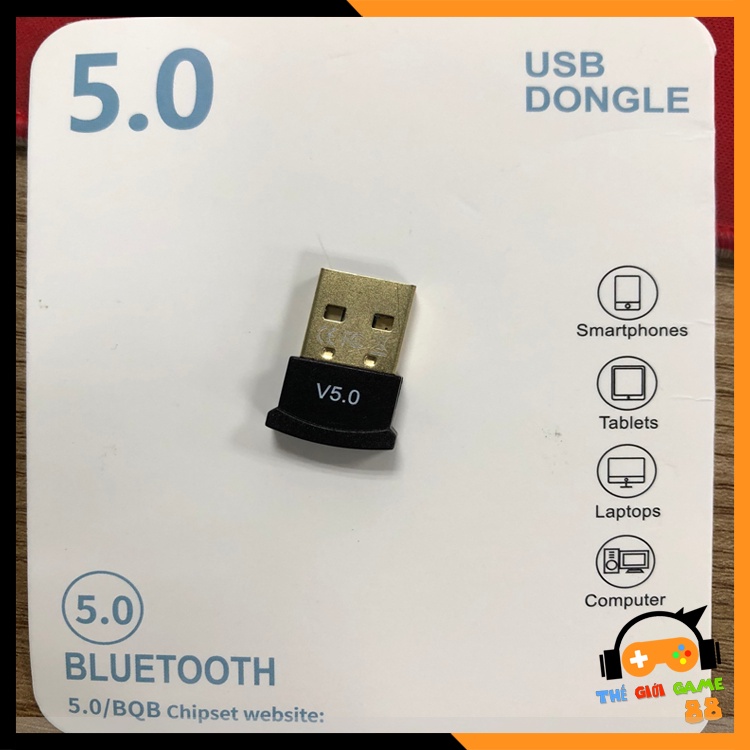 USB Bluetooth 5.0 chất lượng cao, cắm vào PC nhận ngay các thiết bị Bluetooth