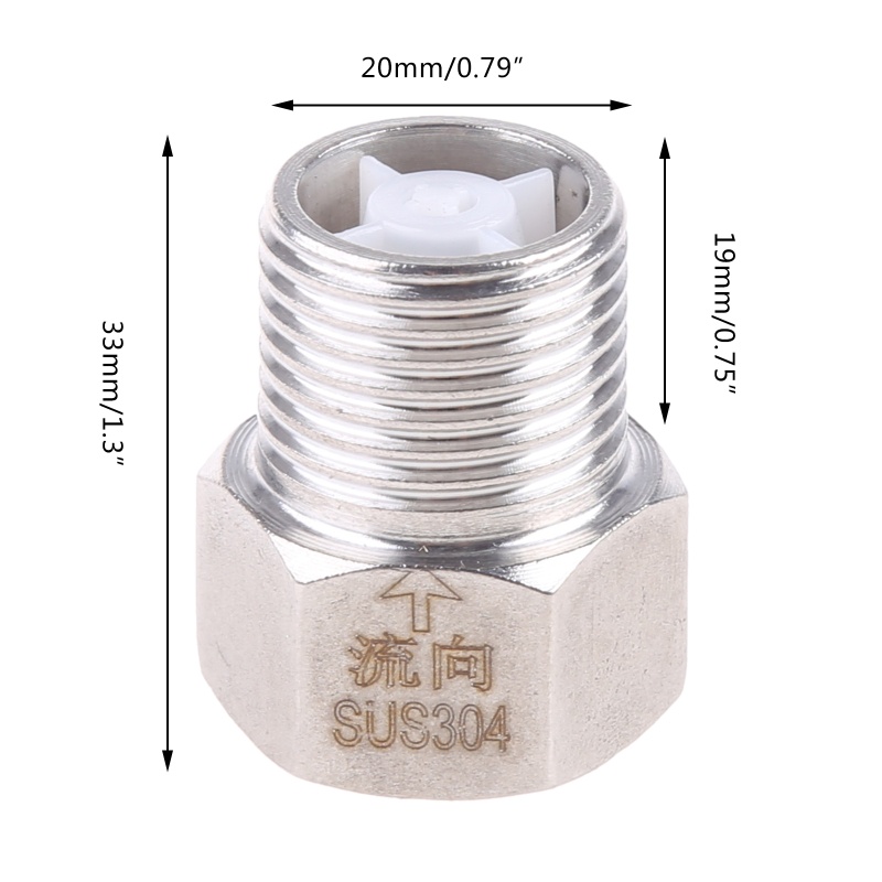 Van Kiểm Tra Một Chiều 1 / 2 '' Chuyên Dụng Cho Toilet