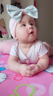 Mũ nón turban nơ cho bé (0-12 tháng)