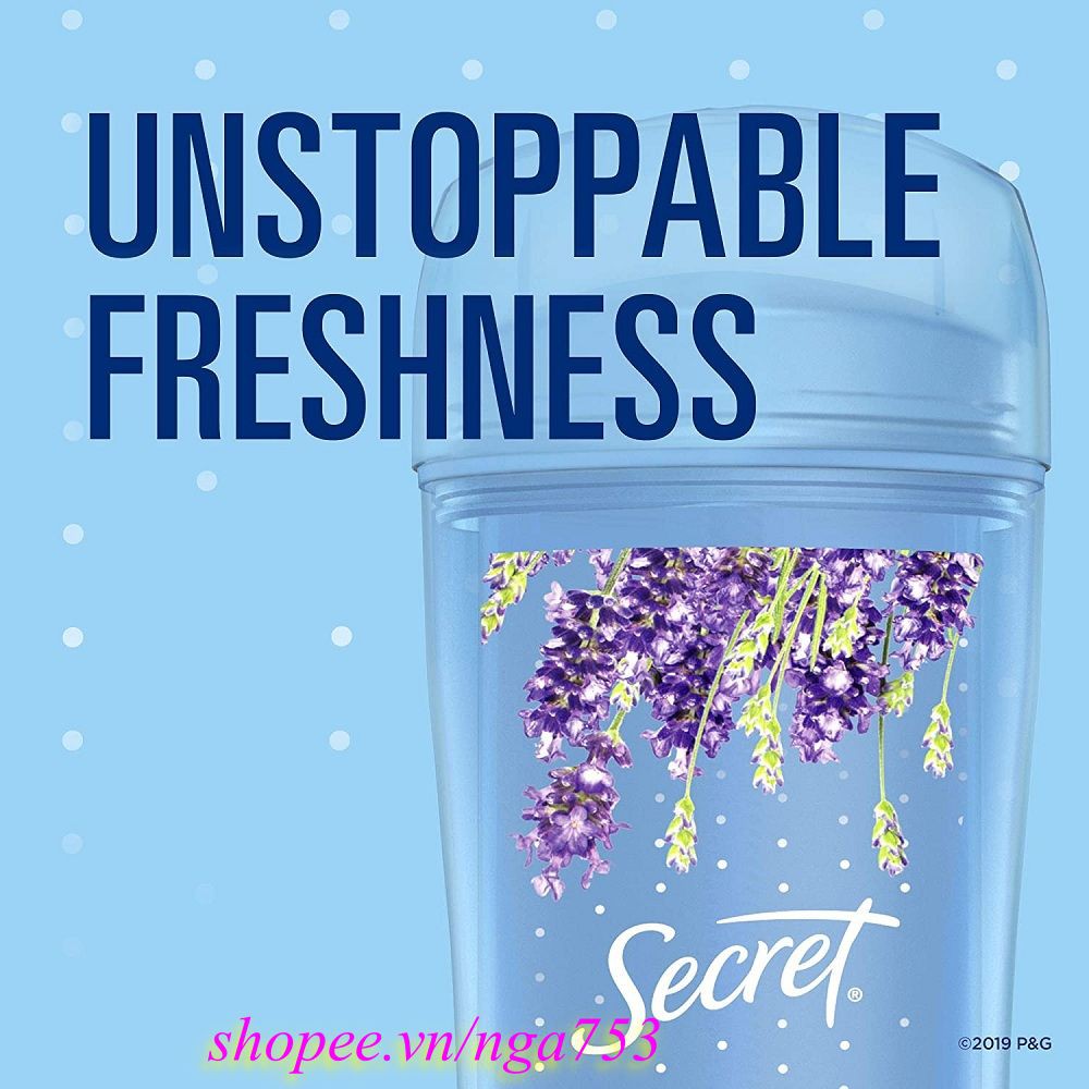 Lăn Khử Mùi Secret Luxe Lavender Clear Gel 73g 100% Chính Hãng, shop 99k Cung Cấp Và Bảo Trợ.