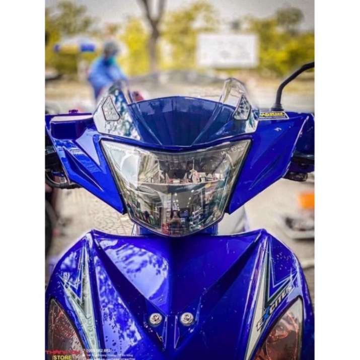 Chắn gió Zhipat Ex 2010 / Ex nhỏ gắn cho mọi loại xe - Mão ốp đầu kính chắn gió Zhipat exciter 2010 HNH Ảnh thật Sp