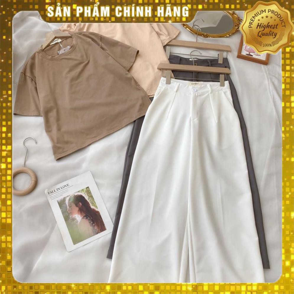 [MÃ XIA FREEHIP] SET ÁO THUN VÀ QUẦN SUÔNG - CHẤT LIỆU KAKI COTTON CAO CẤP - MÀU NÂU-NUDE- [THIẾT KẾ] | BigBuy360 - bigbuy360.vn