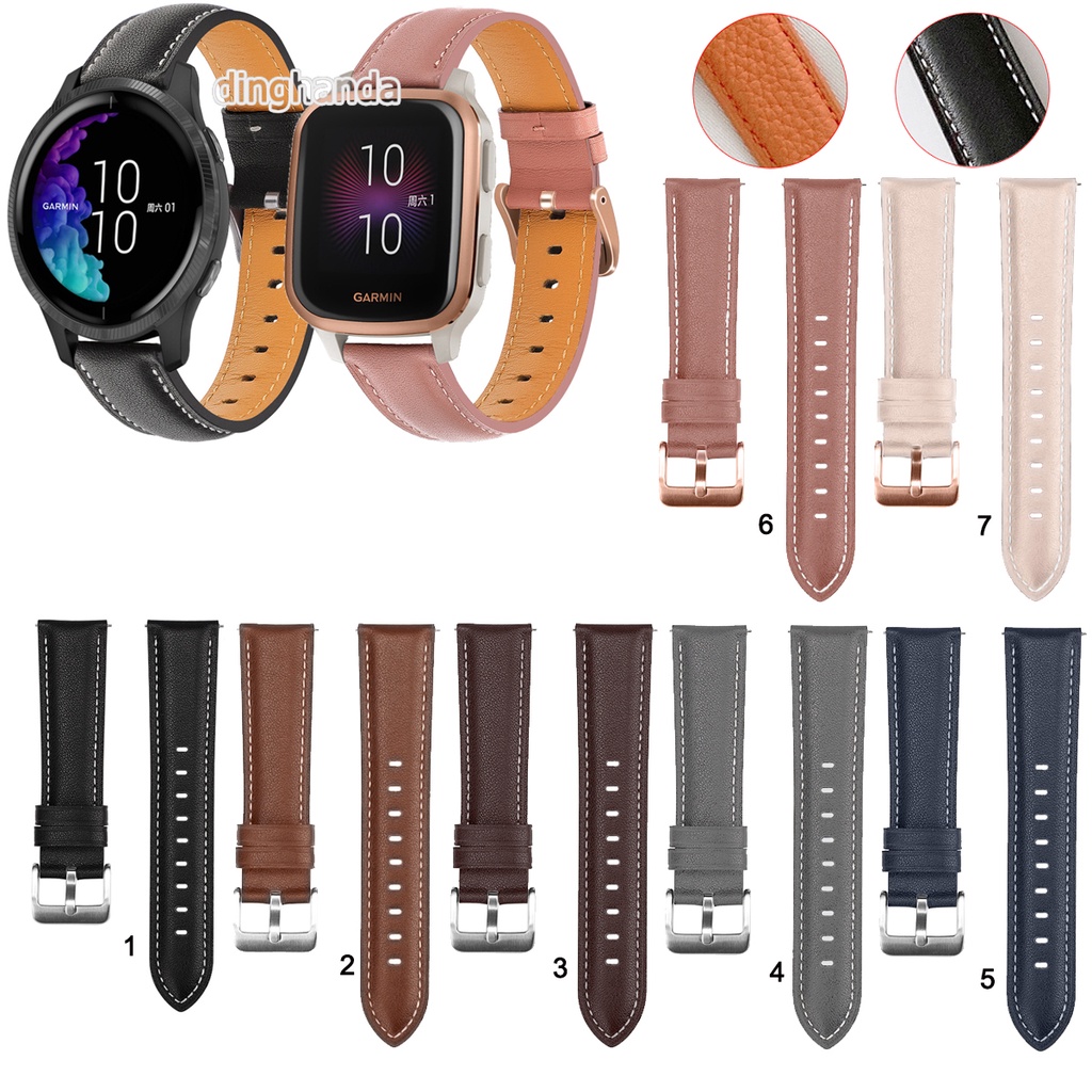 Dây đeo bằng da chuyên dụng cho đồng hồ thông minh GARMIN Venu Sq