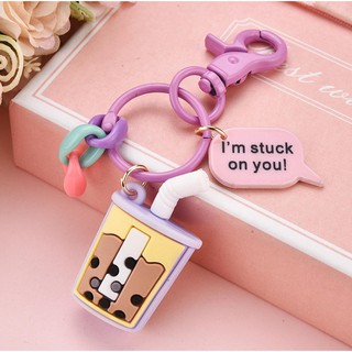 Móc khóa Trà Sữa 3D