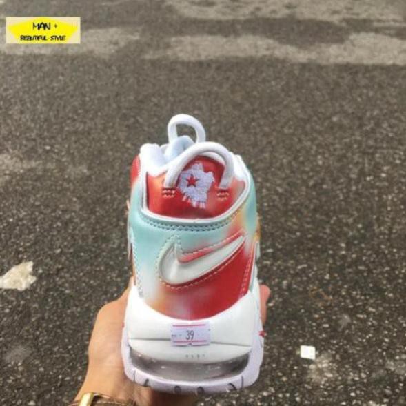 Sales (FULL BOX) giày thể thao AIR MORE UPTEMPO bảy sắc ✔️ 2020 💎 [ Real ] . *