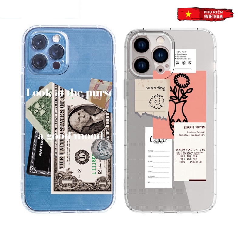 Ốp lưng iphone 6, 6s plus, 7 8 Plus, X, XS, XR, XSMAX, 11, 12, 13 PROMAX TRONG SUỐT HÌNH TRỪU TƯỢNG 2022 PKVN