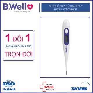 B.Well Swiss WT 03 Base - Nhiệt Kế Điện Tử Dạng Bút, Không Thấm Nước - Bảo Hành Trọn Đời