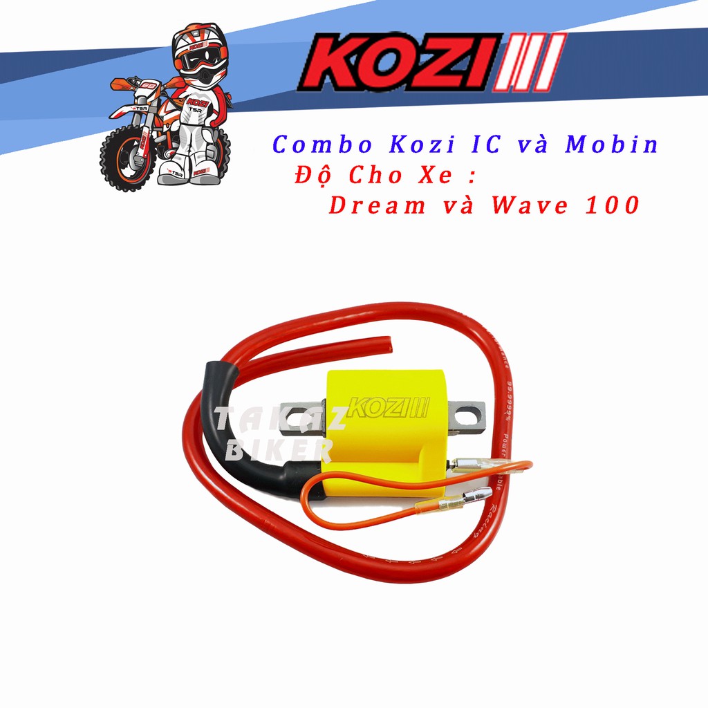 [Dream] Combo Kozi IC và Mobin Độ Xe Dream, Wave 100cc - Made in Malaysia