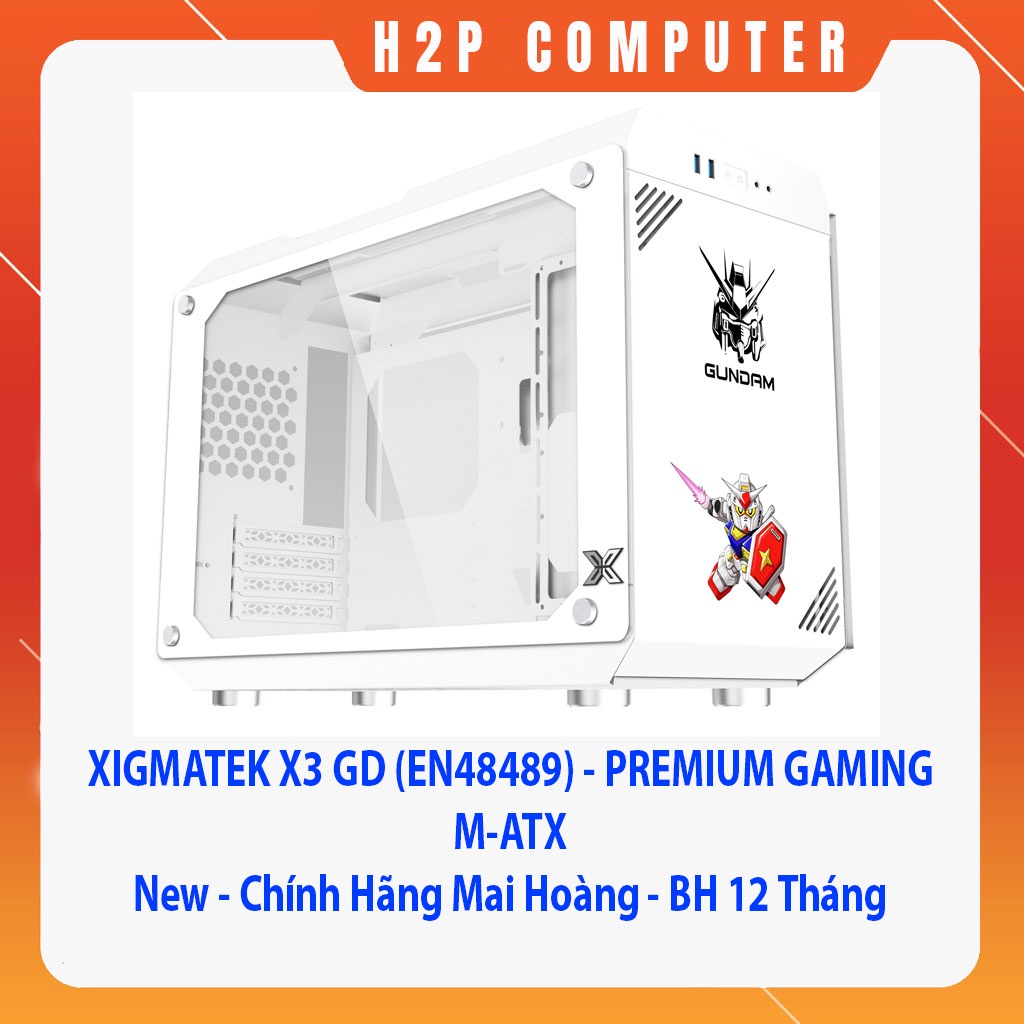 Vỏ Case XIGMATEK X3 GD  - PREMIUM GAMING M-ATX - New chính hãng Mai Hoàng - BH 12 Tháng