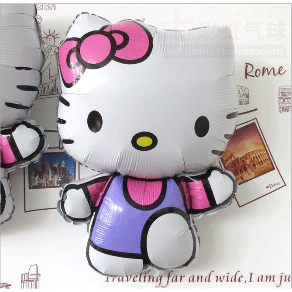 Bóng Bay Hình Mèo hello Kitty Trang Trí Tiệc Sinh Nhật Cho Bé