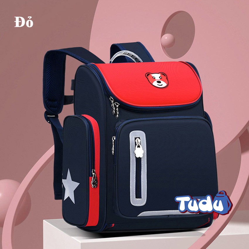 Xả kho mẫu cũ Balo Đi Học Tudu, Ba Lô Trẻ Em Học Sinh Tiểu Học, Mẫu Nâng Cấp Phi Thuyền Dung Tích Lớn CN181
