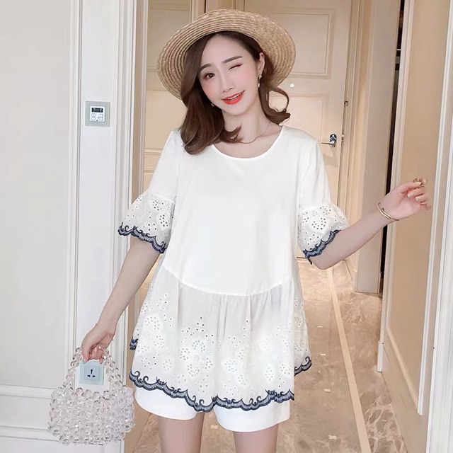 đồ bộ bầu lửng chất đẹp mát mặc hè hợp thời trang hàng quảng châu cao cấp