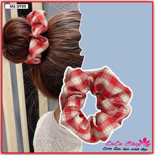 Dây tóc Scrunchies phong cách Hàn Quốc dày, bền, đẹp - Dây buộc tóc DT09