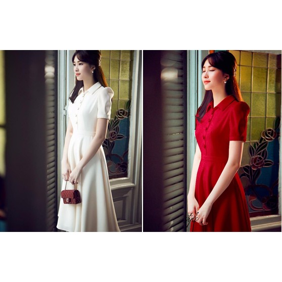 Đầm phong cách Vintage cổ sơ mi Misa Fashion MS320 - Lịch thiệp và quý phái | BigBuy360 - bigbuy360.vn