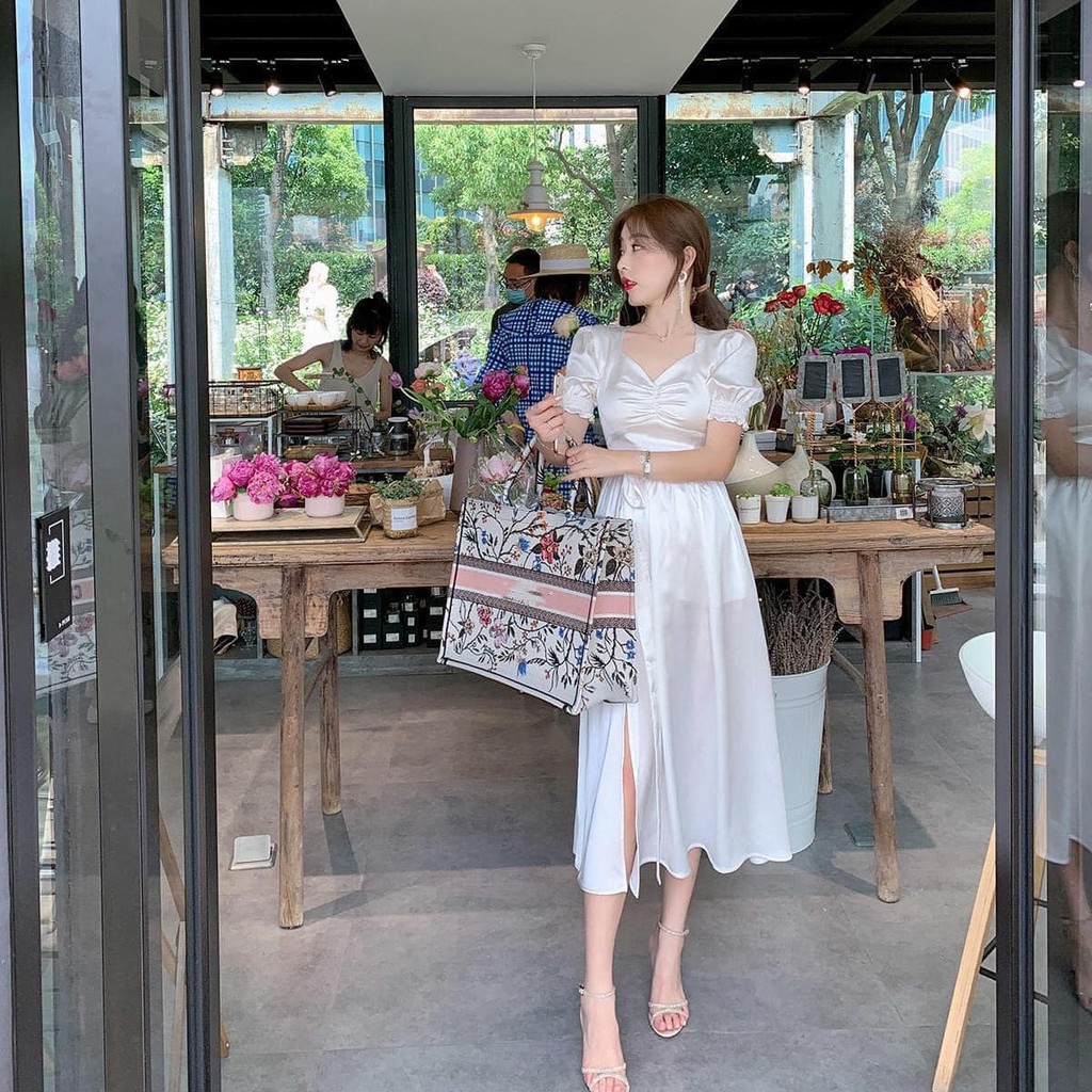 Đầm Dự Tiệc Đầm Thiết Kế Sang Trọng Chất Lụa Satin Hanaki HNK0942 | BigBuy360 - bigbuy360.vn