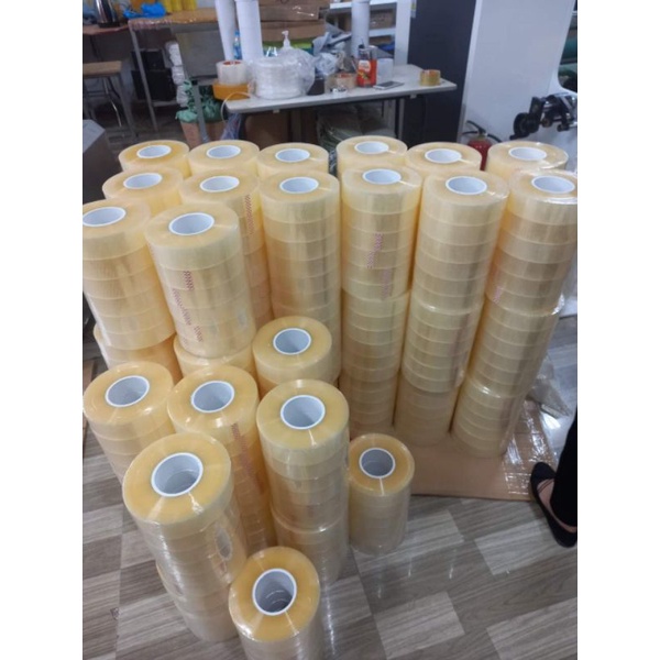 [ sale sốc] băng keo đóng hàng 1kg/ cuộn siêu dày siêu dai lõi mỏng