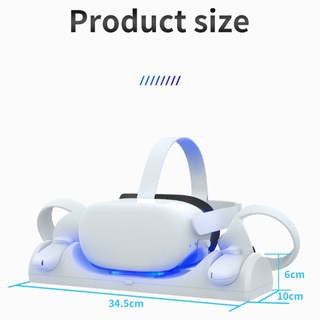 VR Charging Bracket for Oculus Quest 2 VR Headset Controller Fast Charging Dock magnetic Stand Set  for Quest 2