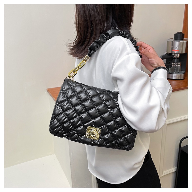 Túi Xách JASMIN NOIR Nhỏ Dáng Vuông Chất Liệu Nilon Cho Nữ