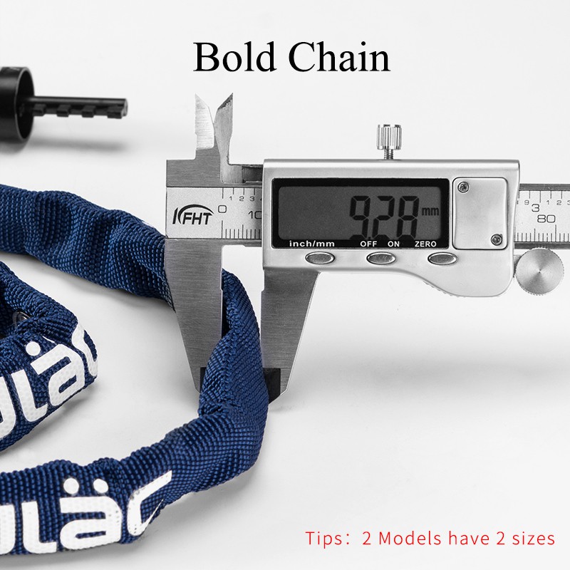 Khóa dây xích xe đạp ROCKBROS chống trộm siêu nhẹ an toàn tiện dụng