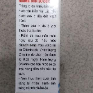 Test Clo clo thử nước