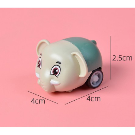 [MẪU MỚI] Đồ Chơi Trẻ Em Xe Thú Mô Hình Chạy Trớn Bánh Đà Dễ Thương - NHỰA ABS LOẠI TỐT