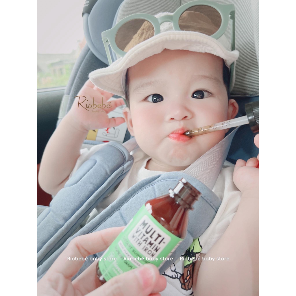 Vitamin hữu cơ tổng hợp NovaFerrum Delish màu xanh có chứa thêm Sắt và D3 cho bé 0-4 tuổi