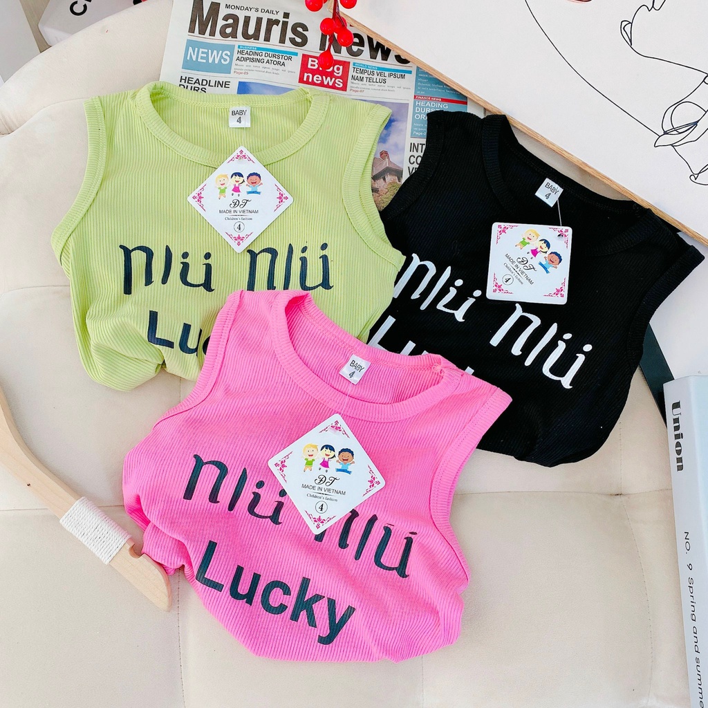 (10-30kg) Váy cho bé gái, váy sát nách chất tăm lạnh NLU NLU siêu mát mẻ cho bé