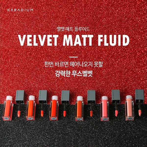 Son kem lì Karadium Velvet Matte Fluid