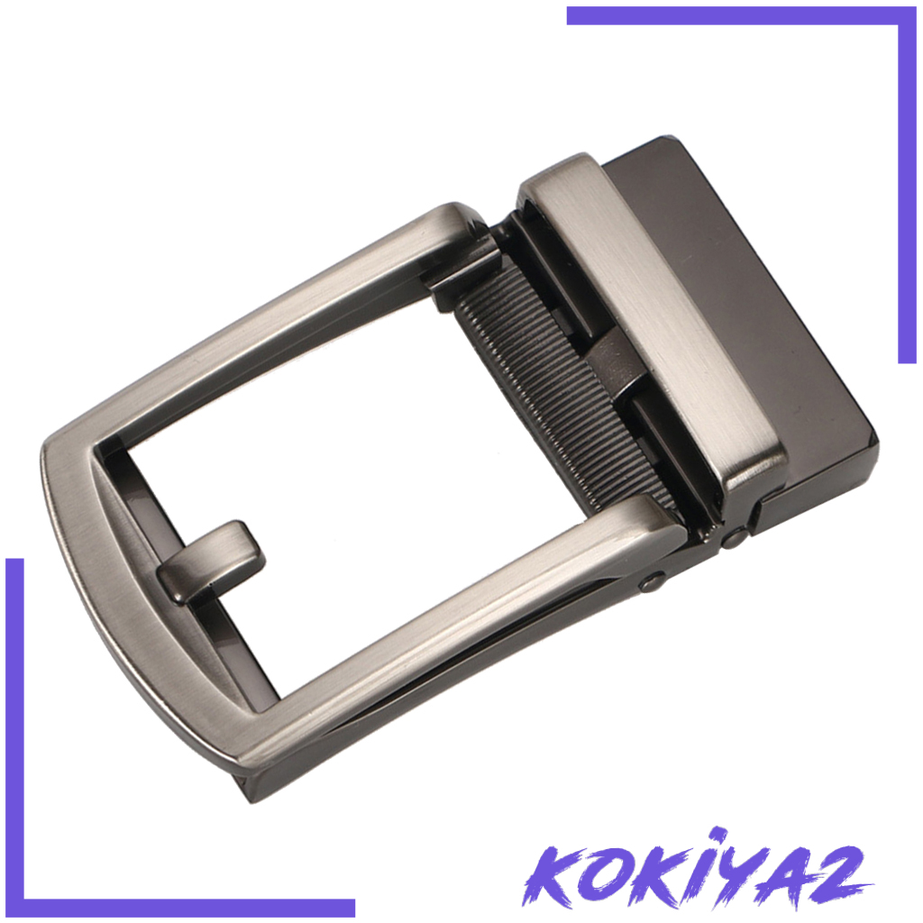 [KOKIYA2]Automatic Belt Buckle Alloy Polished Business Casual Ratchet Buckle Style 1