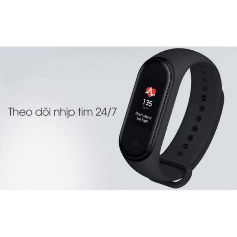 Vòng đeo tay Xiaomi Mi Band 4 - Mi Band 5 - Có Tiếng Việt - Chính hãng FREE SHIP