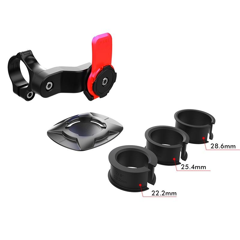 Bộ khóa gió kèm giá đỡ điện thoại JP6 chuyên dụng cho xe máy/ xe đạp