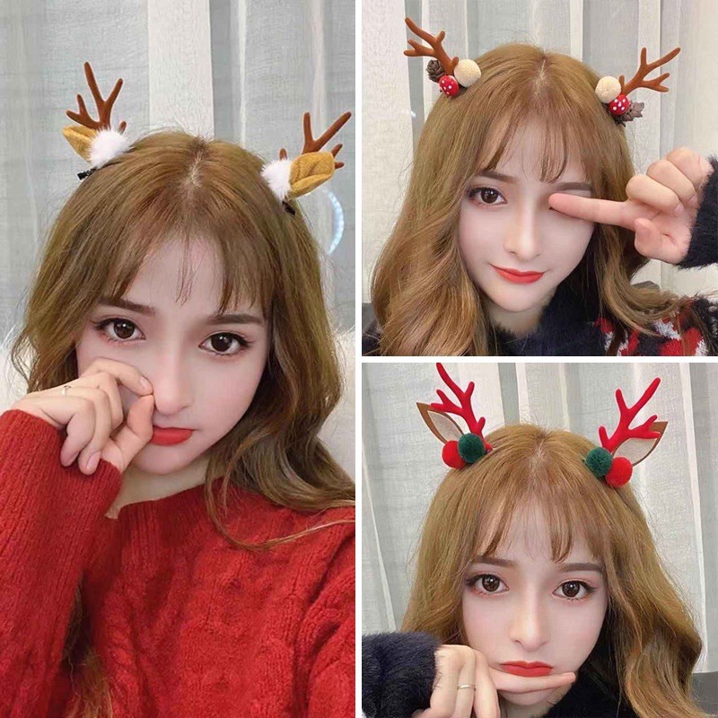 Kẹp tóc - băng đô cài tóc Noel mừng Giáng Sinh siêu kute , mẫu xinh giá rẻ phong cách Hàn