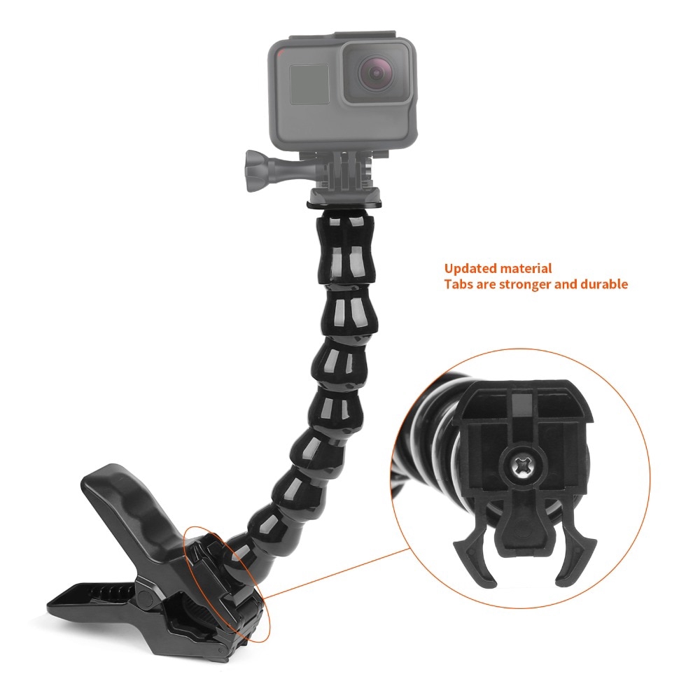 Kẹp giữ camera Gopro Hero 7 6 5 Xiaomi Yi 4K H9 gắn giá đỡ ba chân siêu tiện lợi