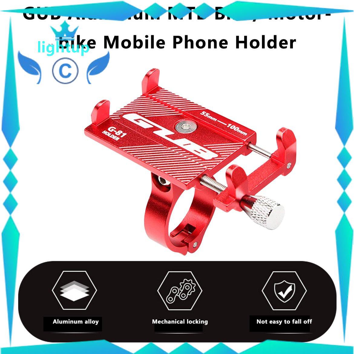 Giá đỡ điện thoại di động cho xe đạp / xe máy bằng nhôm GUB