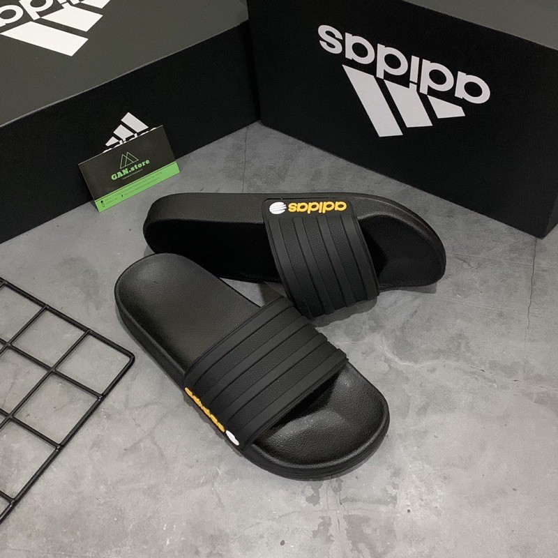 DÉP ADIDAS ADILETTE BÁNH MÌ ĐEN - Dép full box êm đẹp rạng ngời