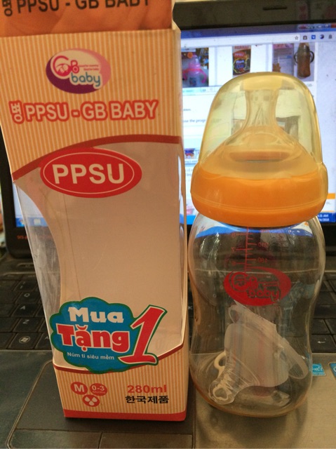 Bình Sữa  PPSU - GB Baby 160ml-280ml