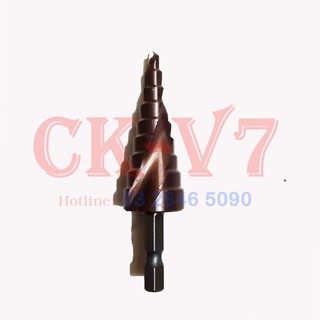 Mũi Khoan,Mũi Khoan Tháp 4-20mm, khoan inox,sắt,nhôm...