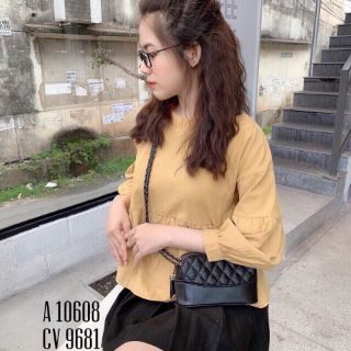 ÁO KIỂU CHẤT KATE LỤA CỘT NƠ SAU FORM 55 KG TRỞ LẠI