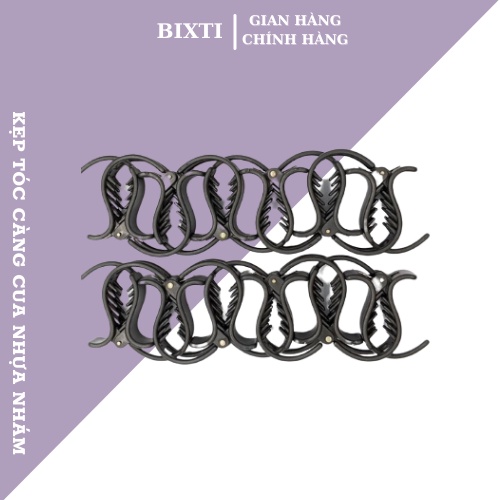 Kẹp Càng Cua BIXTI Kẹp Tóc Càng Cua Phân Loại 3 Răng , 5 Răng Chất Liệu Nhựa Nhám