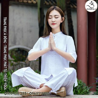 Quần áo phật tử Zambala ZBL013- Bộ An Uyển Nhiên