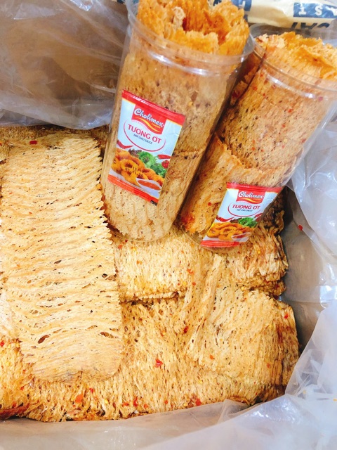 Mực cán tẩm vị hũ 200gr = 55k