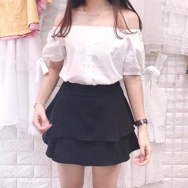 Bigsize - Chân váy 2 tầng