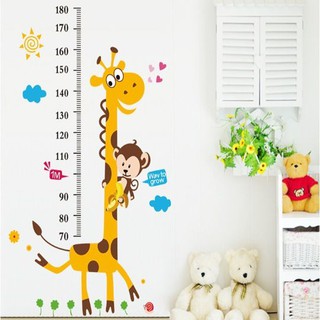 Miếng Dán Tường Hình Thước Đo Chiều Cao 3D Cho Bé