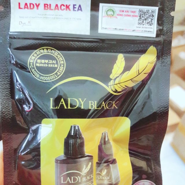 keo nối mi LADY black ( túi đen )