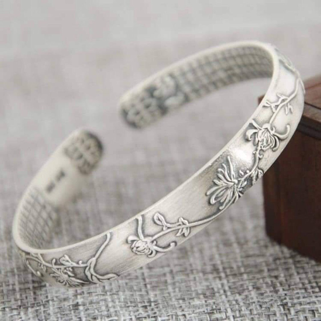 Vòng tay MaI Lan Cúc Trúc phong cách cổ điển xinh xắn trang sức nữ